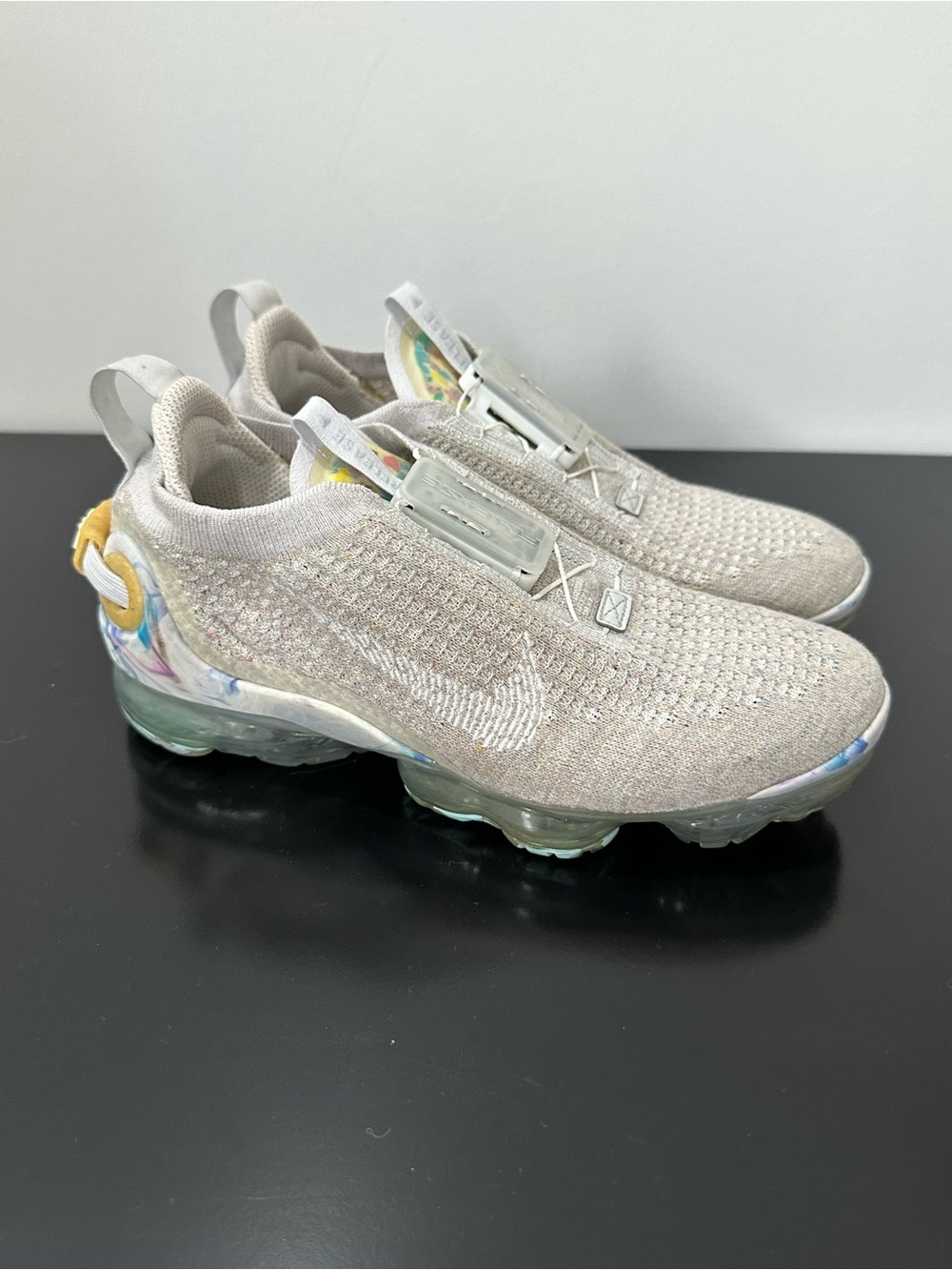 Nike Air VaporMax Flyknit Slip-On Sneakers - White
